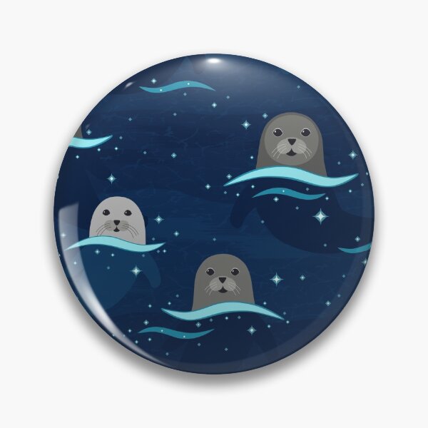 Item preview, Seals in Glowing Sea designed and sold by nadyanadya.