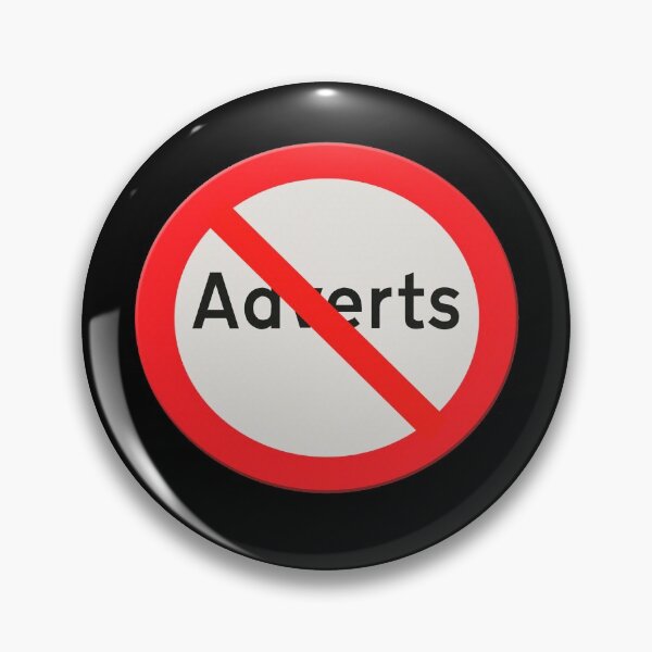 Item preview, Road sign - No adverts.  designed and sold by funkyworm.