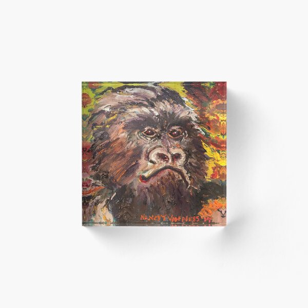 Item preview, Gorilla Ape Oil Painting designed and sold by Nancy T Van Ness.