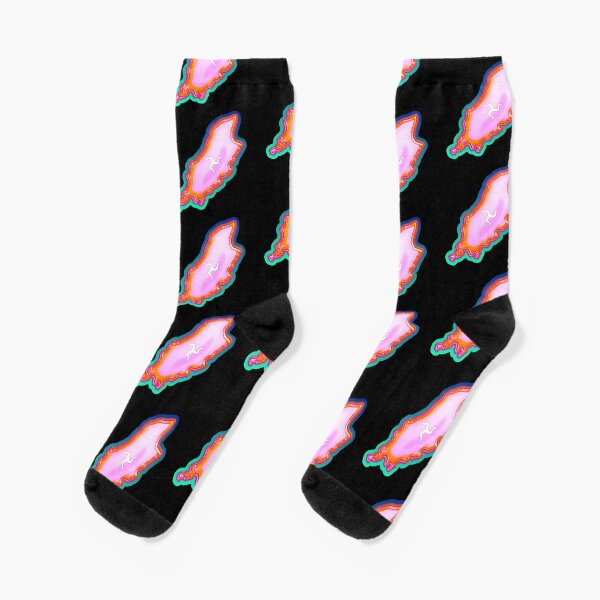 Isle of Man Cluster of Colours Socks