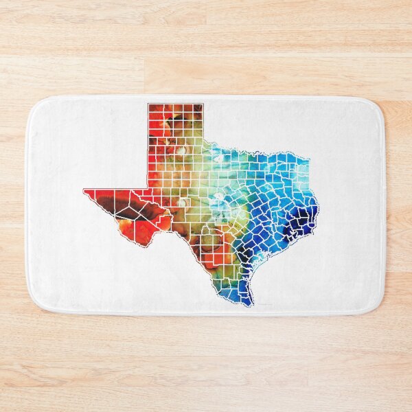 Item preview, Texas Map - Counties By Sharon Cummings designed and sold by Sharon Cummings Art.