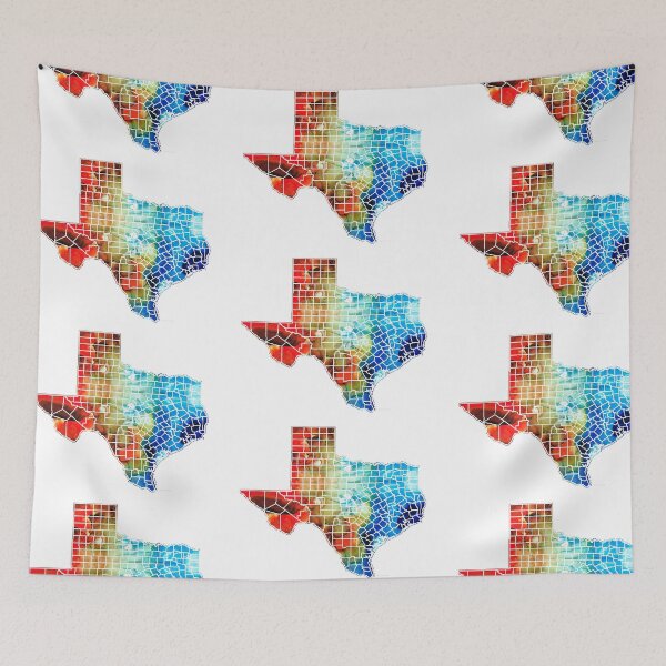 Item preview, Texas Map - Counties By Sharon Cummings designed and sold by Sharon Cummings Art.
