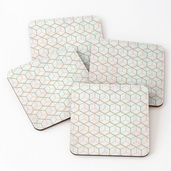 Item preview, Cubes, grids, geometric pattern designed and sold by FannFann.