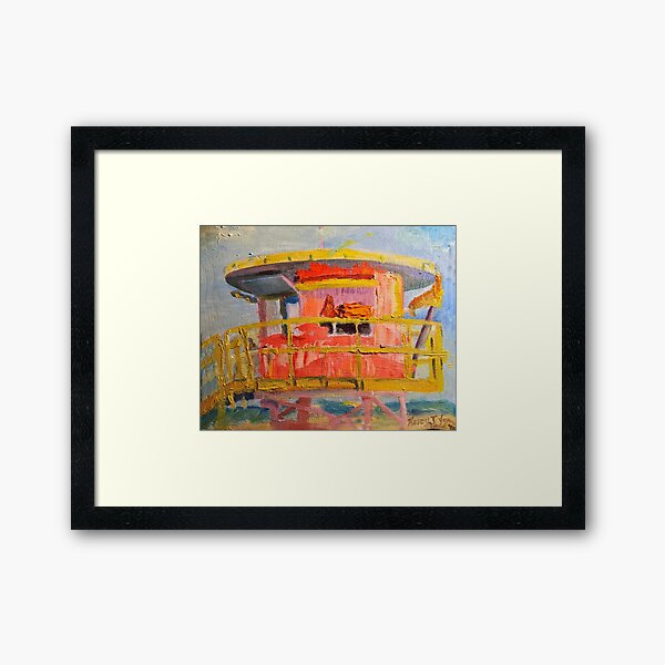 Item preview, Beach Hut Oil Painting designed and sold by Nancy T Van Ness.