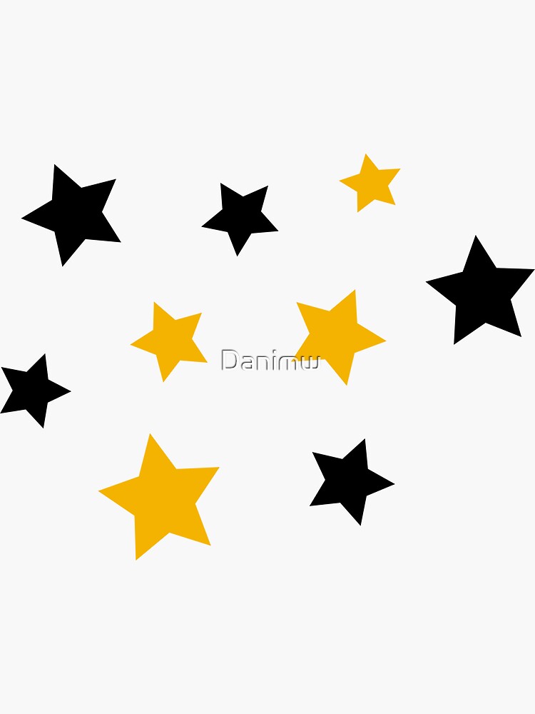 Black and Gold Stars by Danimw