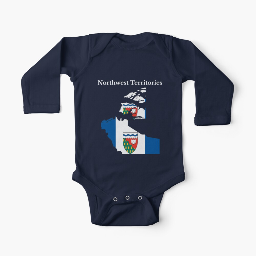 Northwest Territories Flag Map Nt Canada Baby One Piece By Marosharaf Redbubble