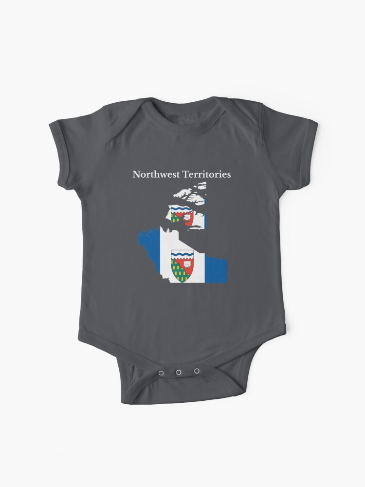 Northwest Territories Flag Map Nt Canada Baby One Piece By Marosharaf Redbubble