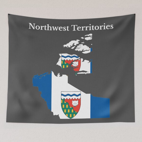 Item preview, Northwest Territories Flag Map, NT, Canada designed and sold by marosharaf.