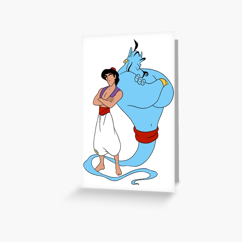 Genie Aladdin Greeting Card for Sale by Solasta98