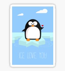 Pegatina Ice love you