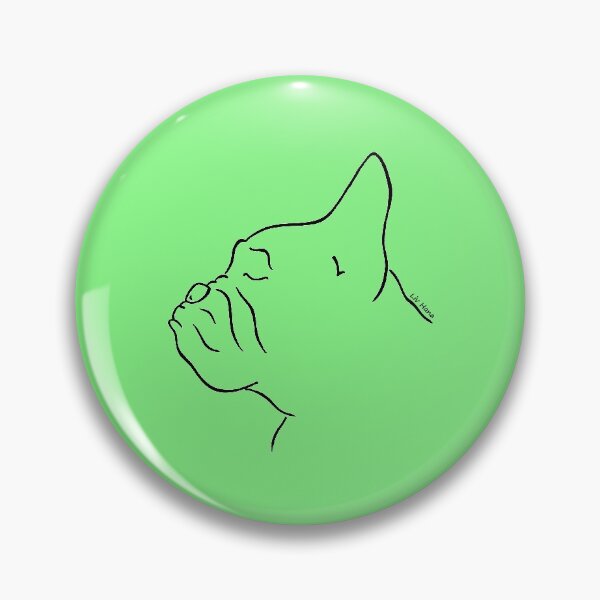 Item preview, French Bulldog silhouette outline designed and sold by LivHana.