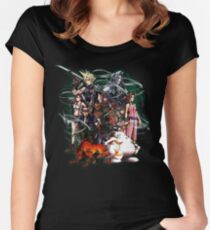Final Fantasy VII - Collage Women's Fitted Scoop T-Shirt