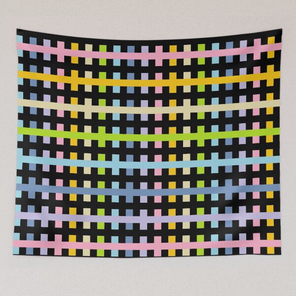 Item preview, Abstract Pastel Rainbow and Black  designed and sold by lornakay.