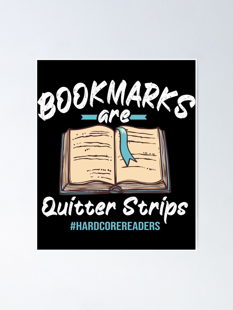 Book Gifts Bookmarks Are For Quitters Funny Librarian Gifts Canvas