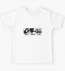 Lights.Camera.Action. Movie Maker T-Shirt Kids Tee