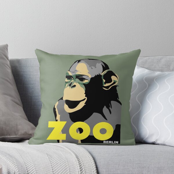Item preview, Retro Zoo Berlin monkey travel advertising designed and sold by aapshop.