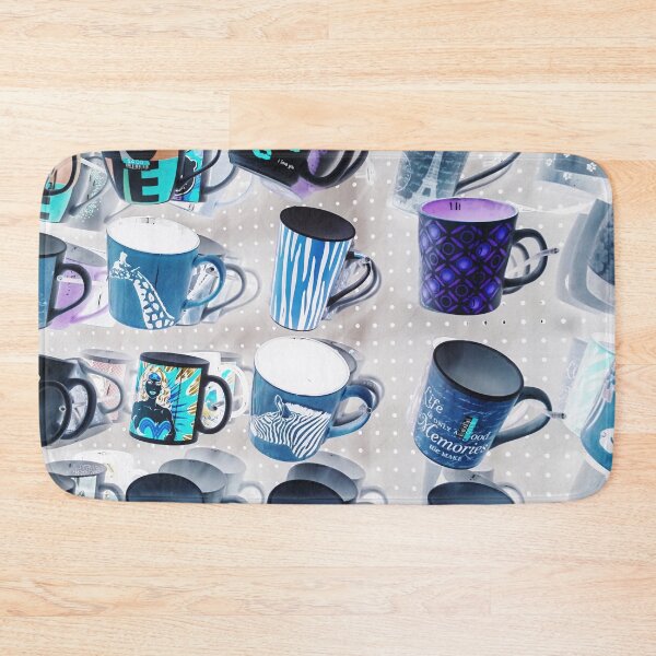 Item preview, colorful mugs hanging on the white wall designed and sold by Mrvell.