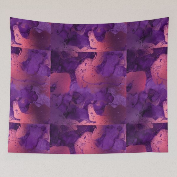 Item preview, Violet Saudade Purple Marble Textures Liquid Plum Purple Lavender Design Pattern designed and sold by digitalvintage.