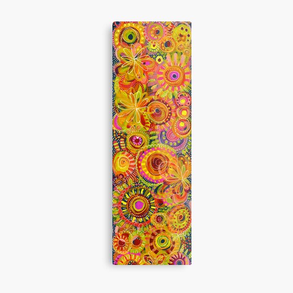 Yellow Party Metal Print
