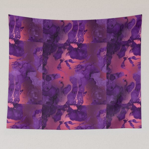 Item preview, Violet Saudade Purple Marble Textures Liquid Plum Purple Lavender Design Pattern designed and sold by digitalvintage.