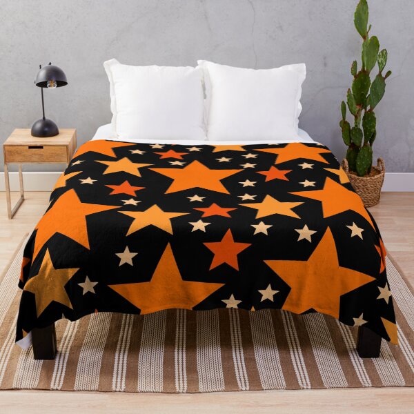 Item preview, Orange Stars (Black) designed and sold by Cosmic Cutenesss.