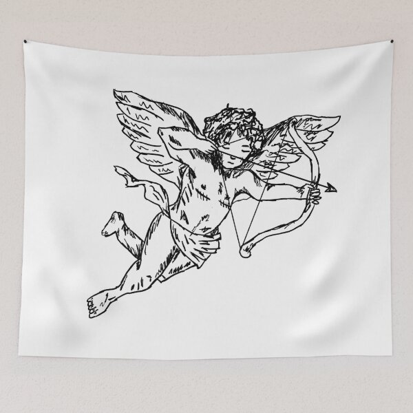 Artikelvorschau, Amor - Trans Pride Cupid Cupido Queer Black White entworfen und verkauft von Queerhaven.