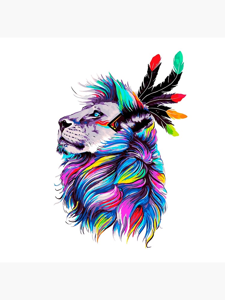 rainbow mane lion