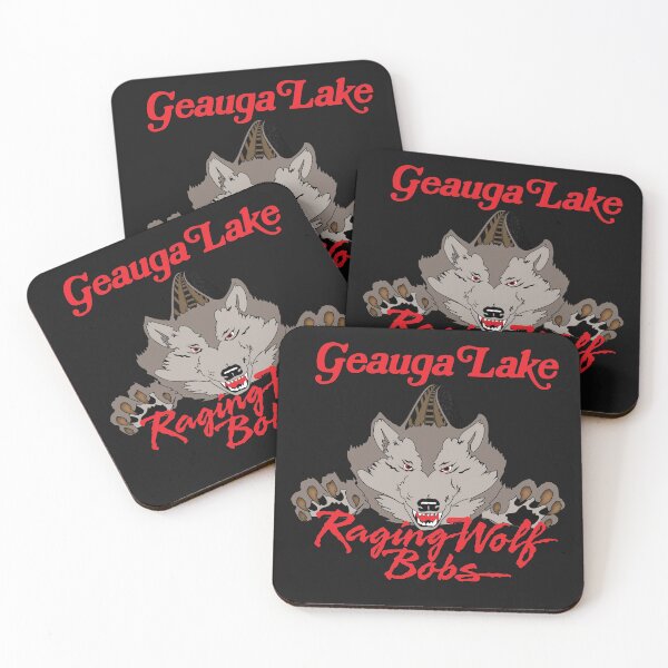 Item preview, Geauga Lake Raging Wolf Bobs Wooden Roller Coaster designed and sold by carcinojen.