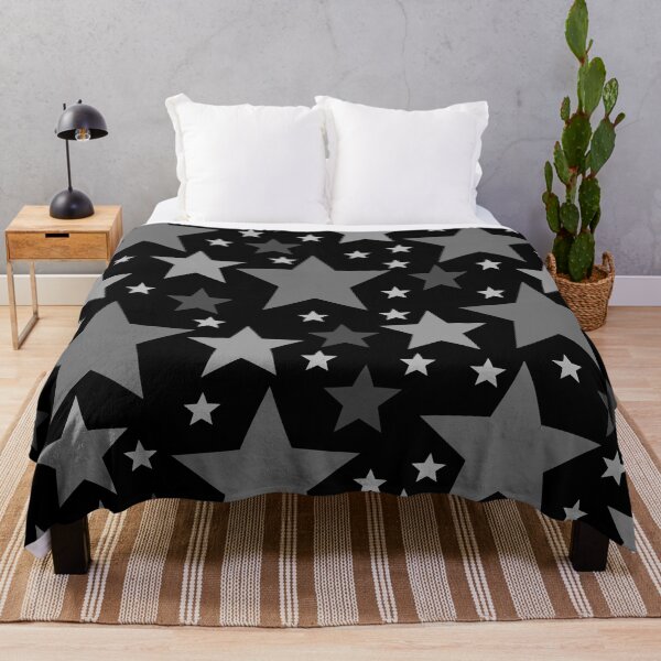 Item preview, Grey Stars (Black) designed and sold by Cosmic Cutenesss.