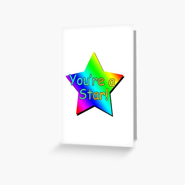 4-Pack Youre a Star Greeting Card Sea Shells /& Starfish