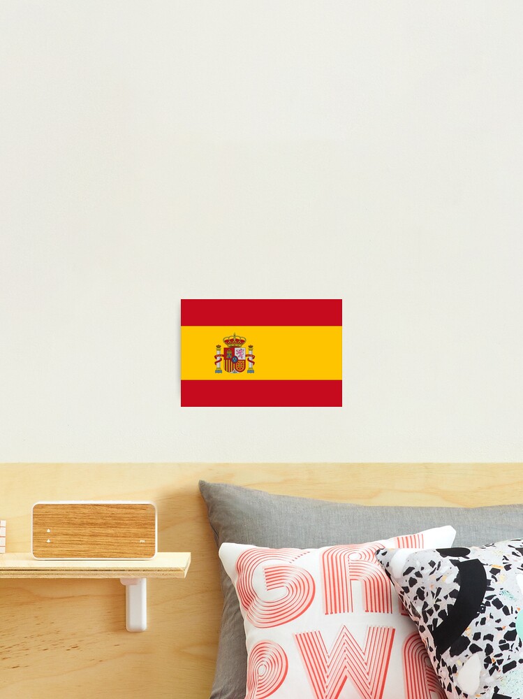 Grußkarte mit Spanien spanische Flagge Fahne used-look von GeogDesigns