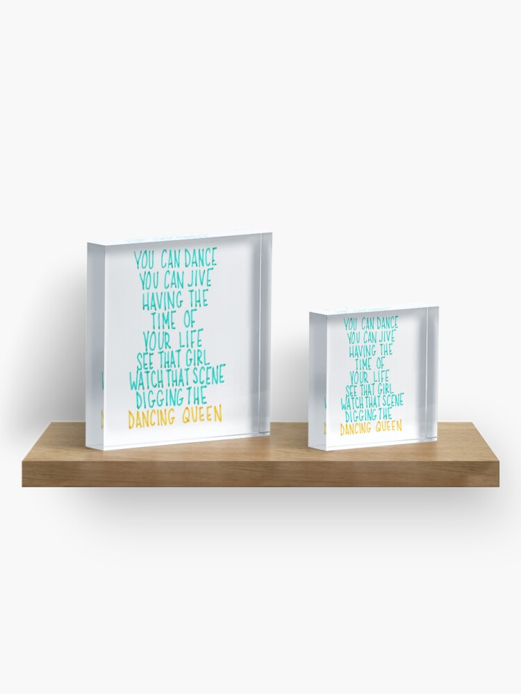Alternate view of You Can Dance, You Can Jive Acrylic Block