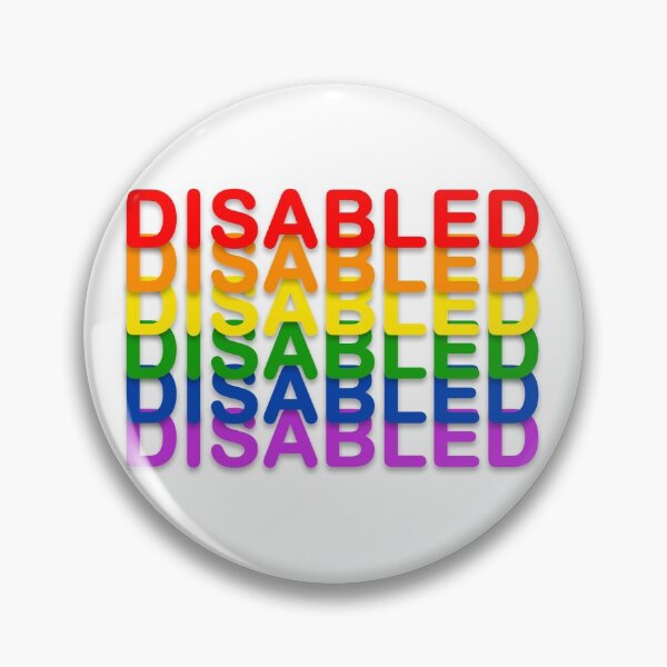 Item preview, Disability Pride Flag Words designed and sold by peachypanda.