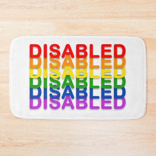Item preview, Disability Pride Flag Words designed and sold by peachypanda.