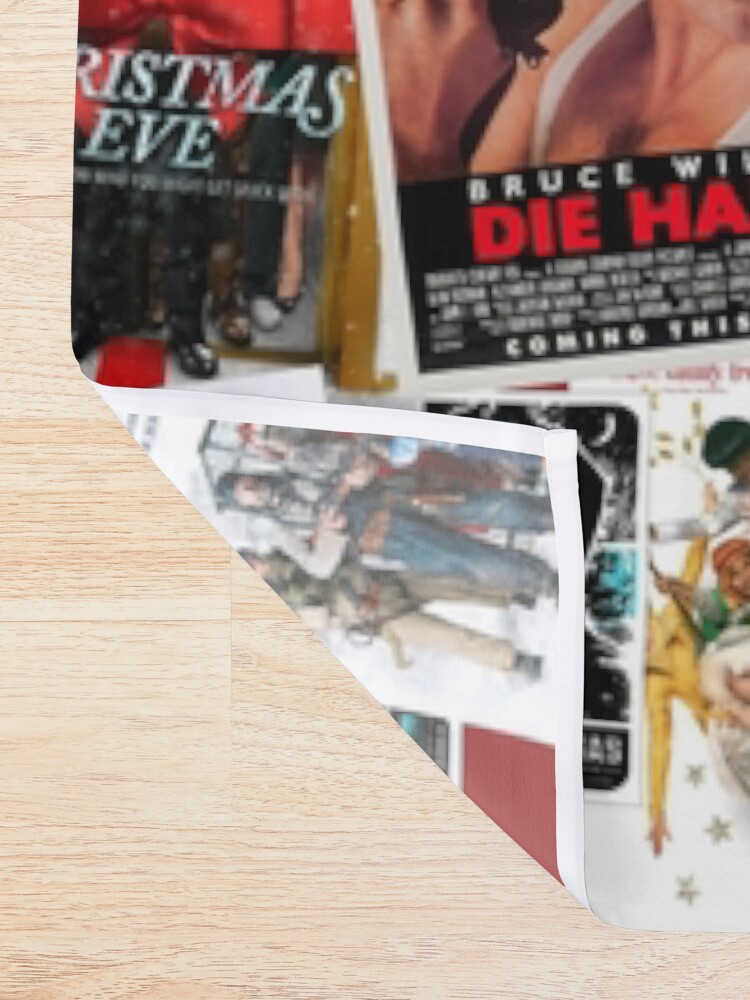 Alternate view of Christmas Film Collage Shower Curtain
