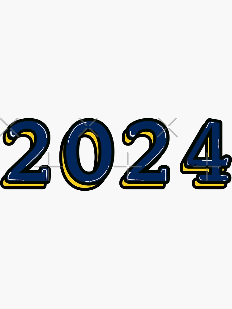 "2024" Sticker for Sale by Lily Glickman Redbubble