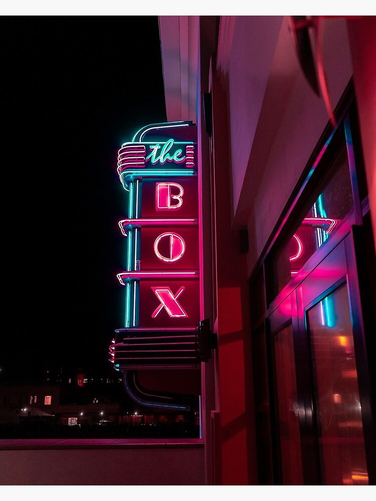 "neon sign" Art Print for Sale by CALGAB Redbubble