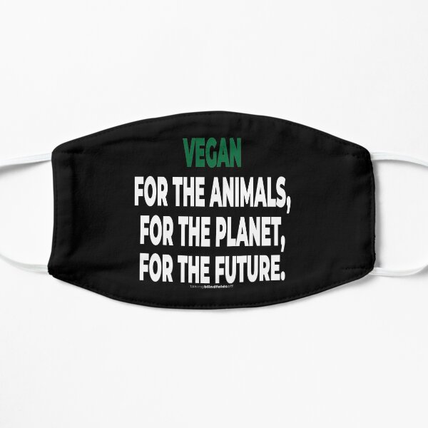 Vegan Activist Graphics #takingblindfoldsoff 78 Flat Mask
