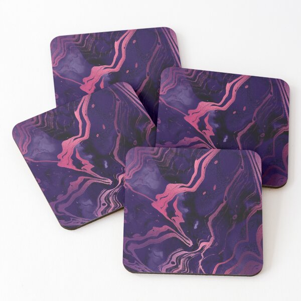 Item preview, Violet Saudade Purple Marble Textures Liquid Plum Purple Lavender Design Pattern designed and sold by digitalvintage.