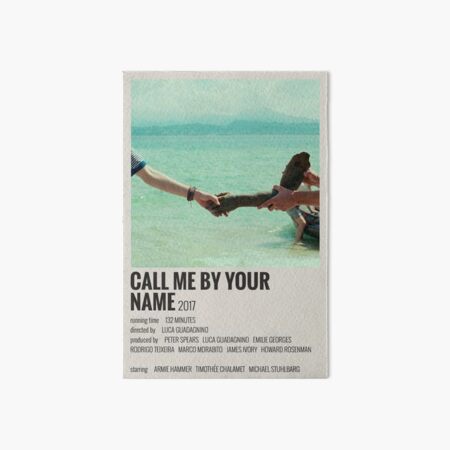 Call Me By Your Name Movie Poster Art Board Print By Trenemon Redbubble