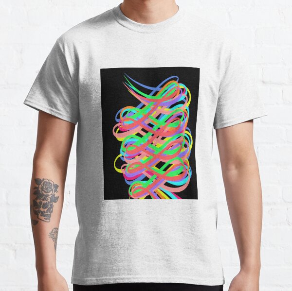 Neon Swirls - 80s Style - Graduation Gift Idea Classic T-Shirt