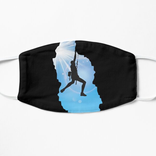 Carmin Climbing Design für Felskletter Fans Flat Mask