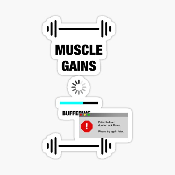 Men funny gym workout wear - Funny Gym Design - Sticker