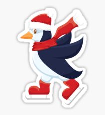 Skating penguin Sticker