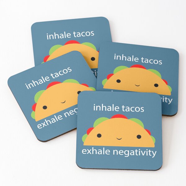 Item preview, inhale tacos exhale negativity designed and sold by DelaneySwiftArt.