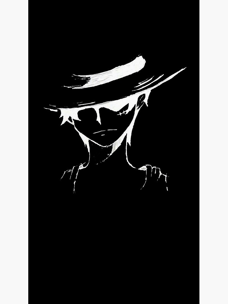 Impression sur toile avec l uvre Dark Luffy Drawing de l