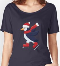 Skating penguin Women's Relaxed Fit T-Shirt