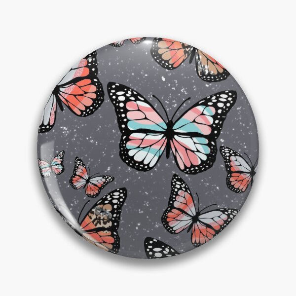 Item preview, Grey Wavy Butterflies designed and sold by sydwallach.
