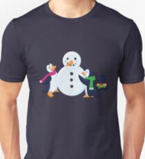 Snowman penguins Unisex T-Shirt