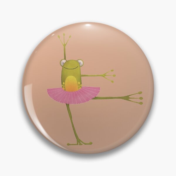 Item preview, Cute frog in tutu is dancing ballet designed and sold by KiwiBrush.